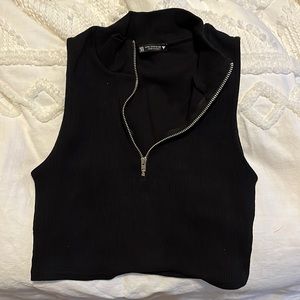 Zara Black Crop Top